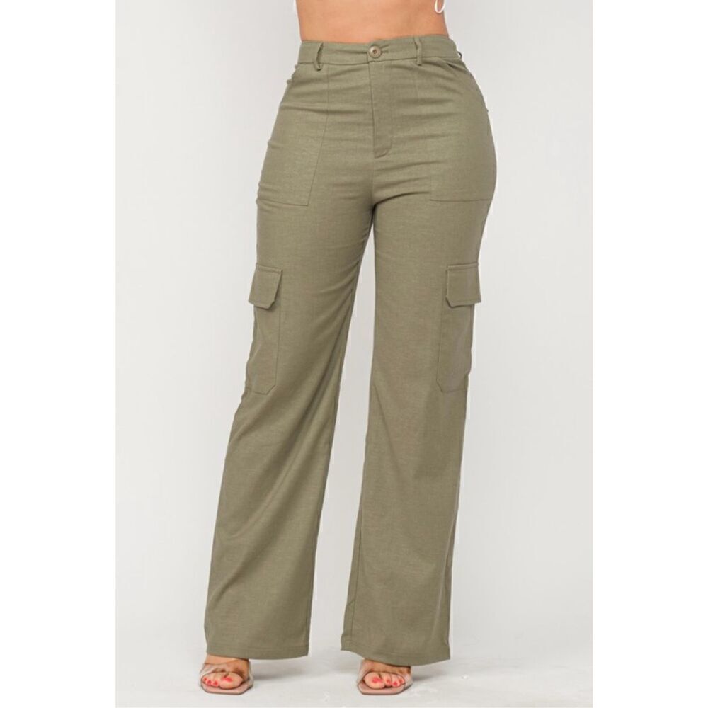 Olive green cargo pants